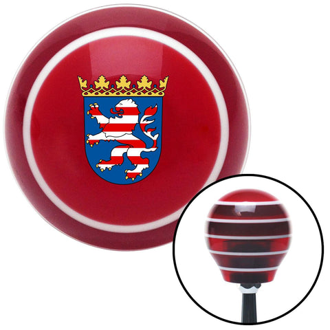 Hesse Coat of Arms Red Stripe Shift Knob with M16 x 15 Insert