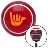 Orange Hang Ten Red Stripe Shift Knob with M16 x 15 Insert