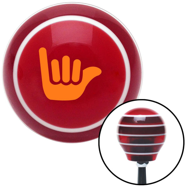 Orange Hang Ten Red Stripe Shift Knob with M16 x 15 Insert