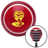 Yellow King Cobra Red Stripe Shift Knob with M16 x 15 Insert