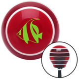 Green Clown Fish Red Stripe Shift Knob with M16 x 15 Insert
