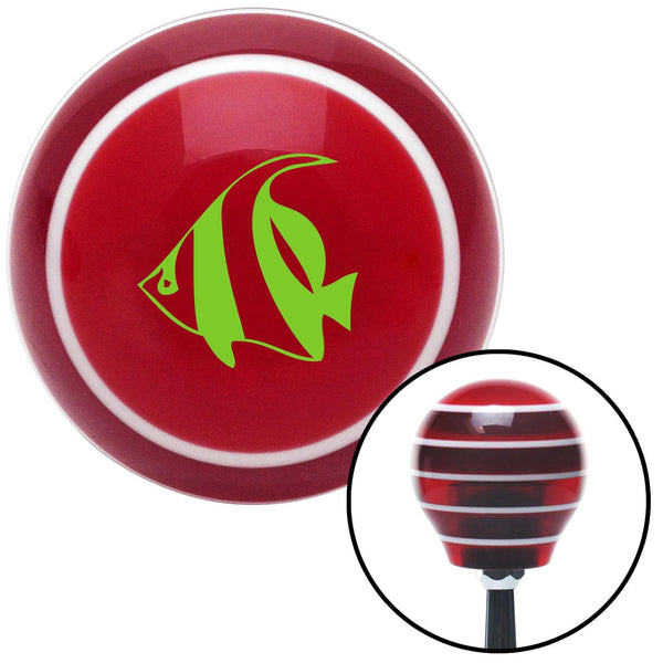 Green Clown Fish Red Stripe Shift Knob with M16 x 15 Insert