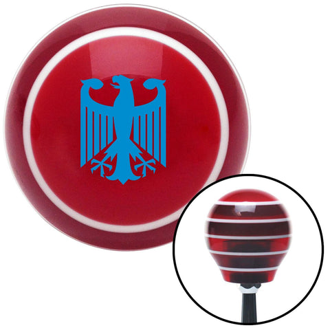 Blue Eagle Coat of Arms Red Stripe Shift Knob with M16 x 15 Insert