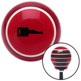 Black Key Red Stripe Shift Knob with M16 x 15 Insert