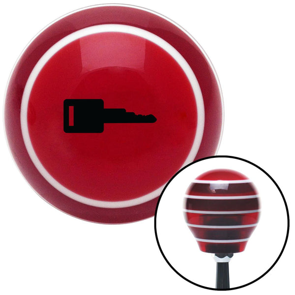 Black Key Red Stripe Shift Knob with M16 x 15 Insert