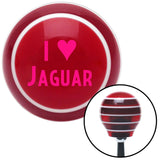 Pink I 3 JAGUAR Red Stripe Shift Knob with M16 x 15 Insert