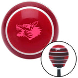 Pink Angry Dog Red Stripe Shift Knob with M16 x 15 Insert