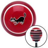 Cat Scary Red Stripe Shift Knob with M16 x 15 Insert