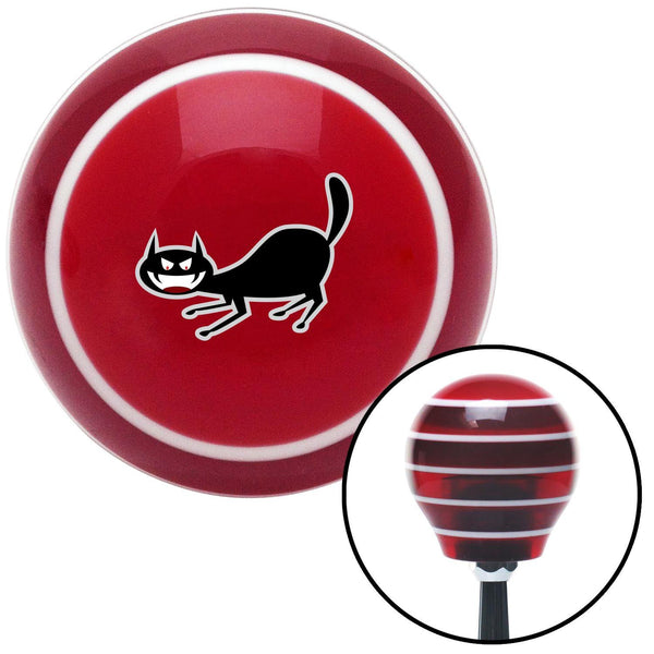 Cat Scary Red Stripe Shift Knob with M16 x 15 Insert