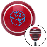 Blue Pig Red Stripe Shift Knob with M16 x 15 Insert