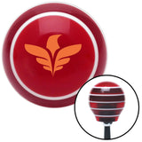 Orange Thunderbird Red Stripe Shift Knob with M16 x 15 Insert