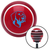 Blue Dog Red Stripe Shift Knob with M16 x 15 Insert