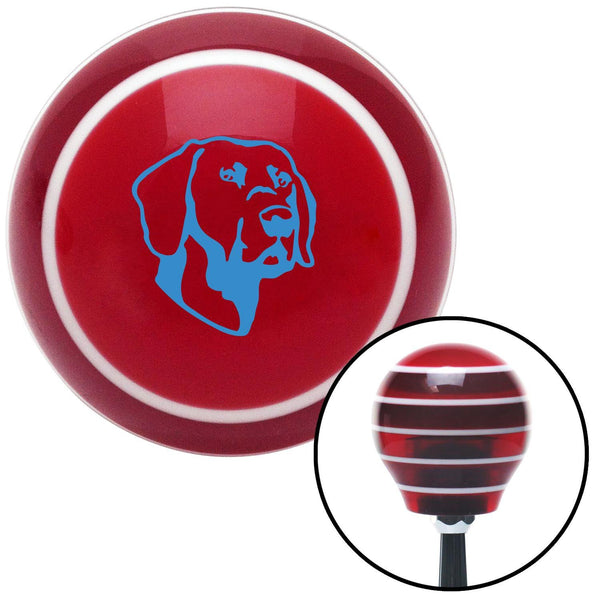 Blue Dog Red Stripe Shift Knob with M16 x 15 Insert