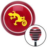 Yellow Gecko Red Stripe Shift Knob with M16 x 15 Insert