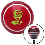 Green King Cobra Red Stripe Shift Knob with M16 x 15 Insert