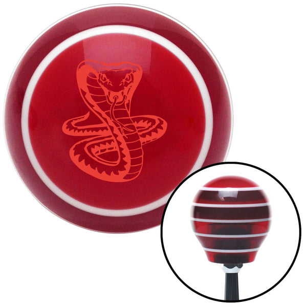 Red Cobra Red Stripe Shift Knob with M16 x 15 Insert
