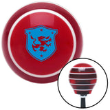 Blue Dragon Crest Red Stripe Shift Knob with M16 x 15 Insert
