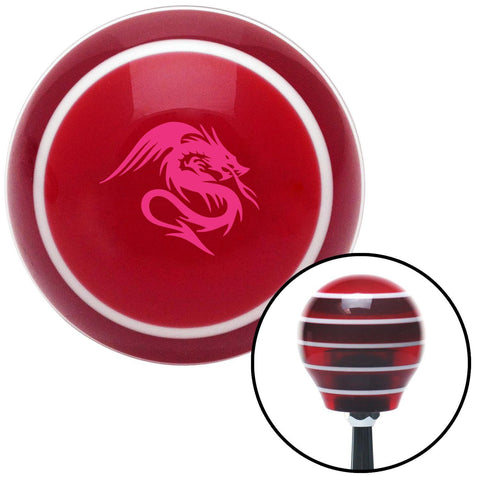 Pink Dragon Red Stripe Shift Knob with M16 x 15 Insert