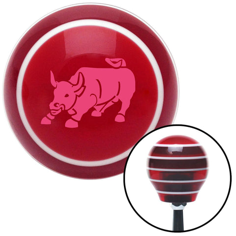 Pink Bull Red Stripe Shift Knob with M16 x 15 Insert