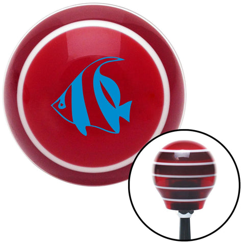 Blue Clown Fish Red Stripe Shift Knob with M16 x 15 Insert