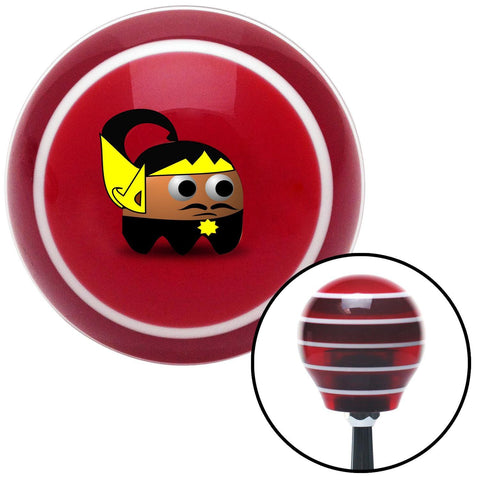 Indonesian Ghost Red Stripe Shift Knob with M16 x 15 Insert