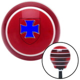 Miller Coat of Arms Red Stripe Shift Knob with M16 x 15 Insert