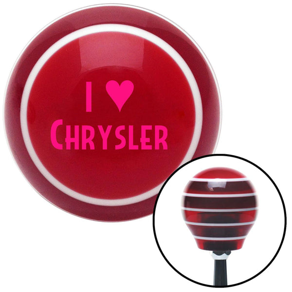 Pink I 3 CHRYSLER Red Stripe Shift Knob with M16 x 15 Insert