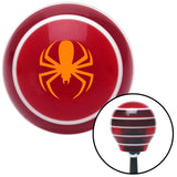 Orange Spider Red Stripe Shift Knob with M16 x 15 Insert