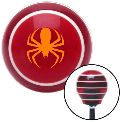 Orange Spider Red Stripe Shift Knob with M16 x 15 Insert