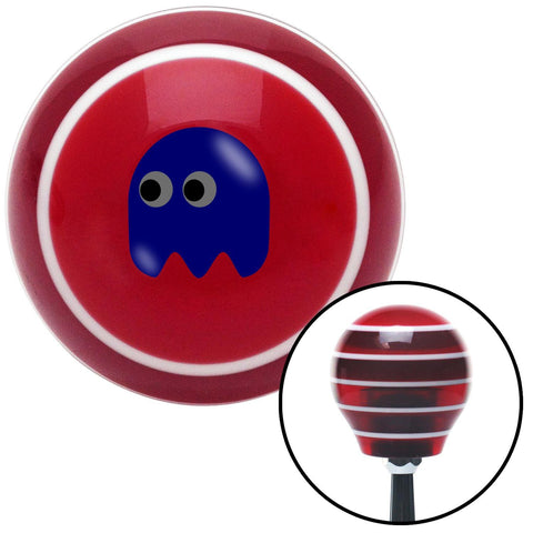 Blue Ghost Red Stripe Shift Knob with M16 x 15 Insert