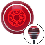Red Hawaiian Sun 2 Red Stripe Shift Knob with M16 x 15 Insert