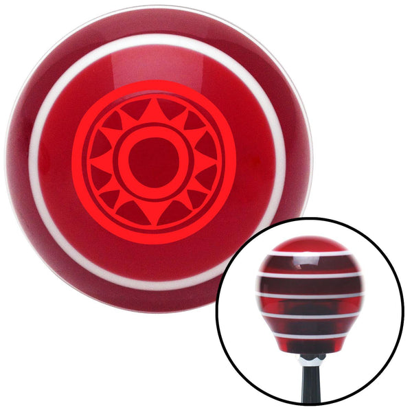 Red Hawaiian Sun 2 Red Stripe Shift Knob with M16 x 15 Insert