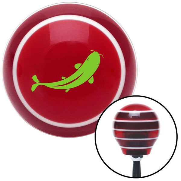 Green Killer Whale Red Stripe Shift Knob with M16 x 15 Insert