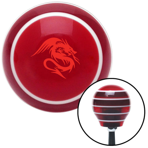 Red Dragon Red Stripe Shift Knob with M16 x 15 Insert