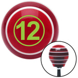 Green Ball 12 Red Stripe Shift Knob with M16 x 15 Insert