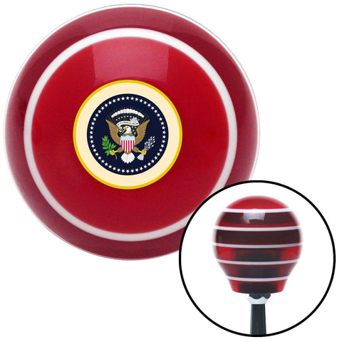 USA Seal Red Stripe Shift Knob with M16 x 15 Insert