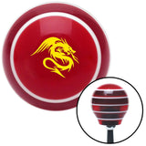 Yellow Dragon Red Stripe Shift Knob with M16 x 15 Insert