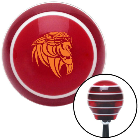 Orange Wildcat Red Stripe Shift Knob with M16 x 15 Insert