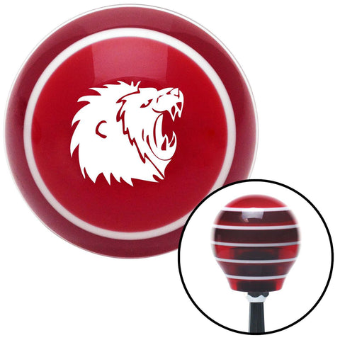 White Lion Red Stripe Shift Knob with M16 x 15 Insert