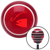 Red Hook n Fish Red Stripe Shift Knob with M16 x 15 Insert
