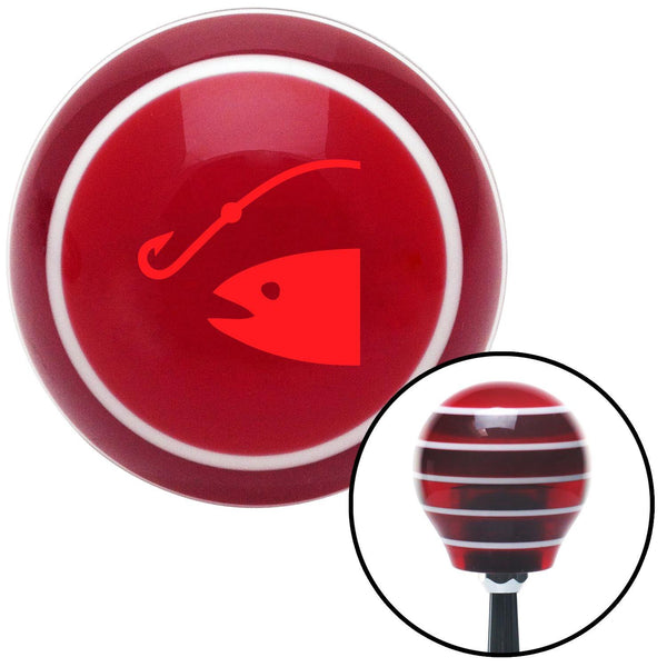 Red Hook n Fish Red Stripe Shift Knob with M16 x 15 Insert