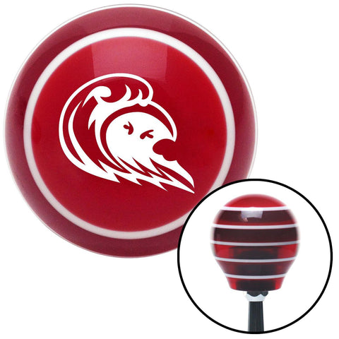 White Hawaiian Waves 3 Red Stripe Shift Knob with M16 x 15 Insert