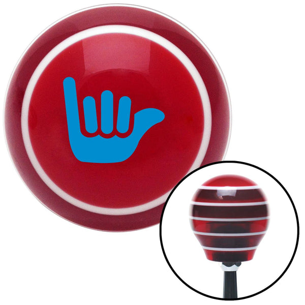 Blue Hang Ten Red Stripe Shift Knob with M16 x 15 Insert