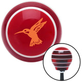 Orange Hummingbird Red Stripe Shift Knob with M16 x 15 Insert