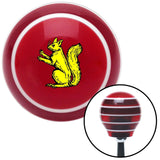 Golden Squirrel Red Stripe Shift Knob with M16 x 15 Insert