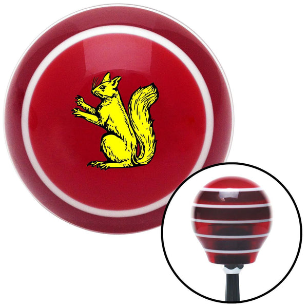Golden Squirrel Red Stripe Shift Knob with M16 x 15 Insert