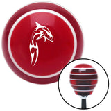 White Dolphin in Air Red Stripe Shift Knob with M16 x 15 Insert