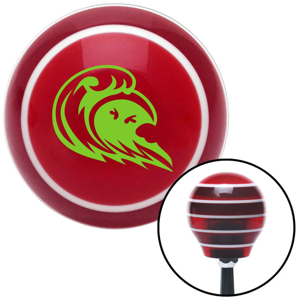 Green Hawaiian Waves 3 Red Stripe Shift Knob with M16 x 15 Insert