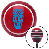 Blue Hawaiian Mask Red Stripe Shift Knob with M16 x 15 Insert