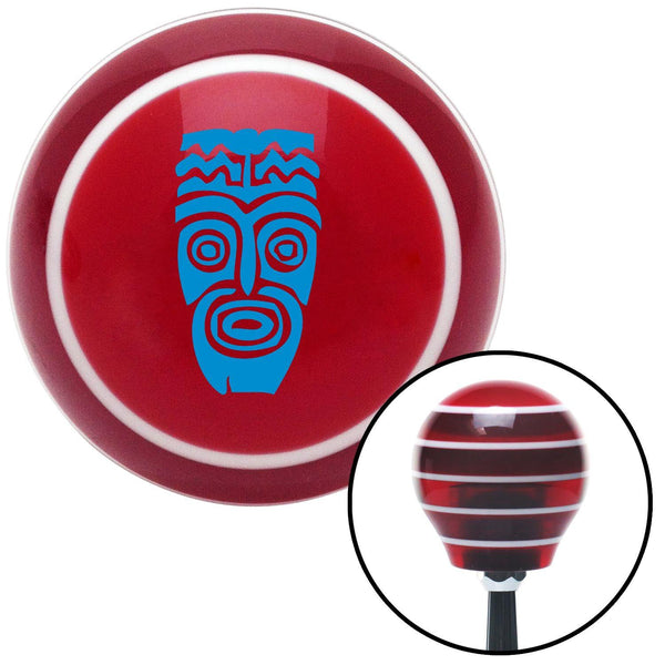 Blue Hawaiian Mask Red Stripe Shift Knob with M16 x 15 Insert